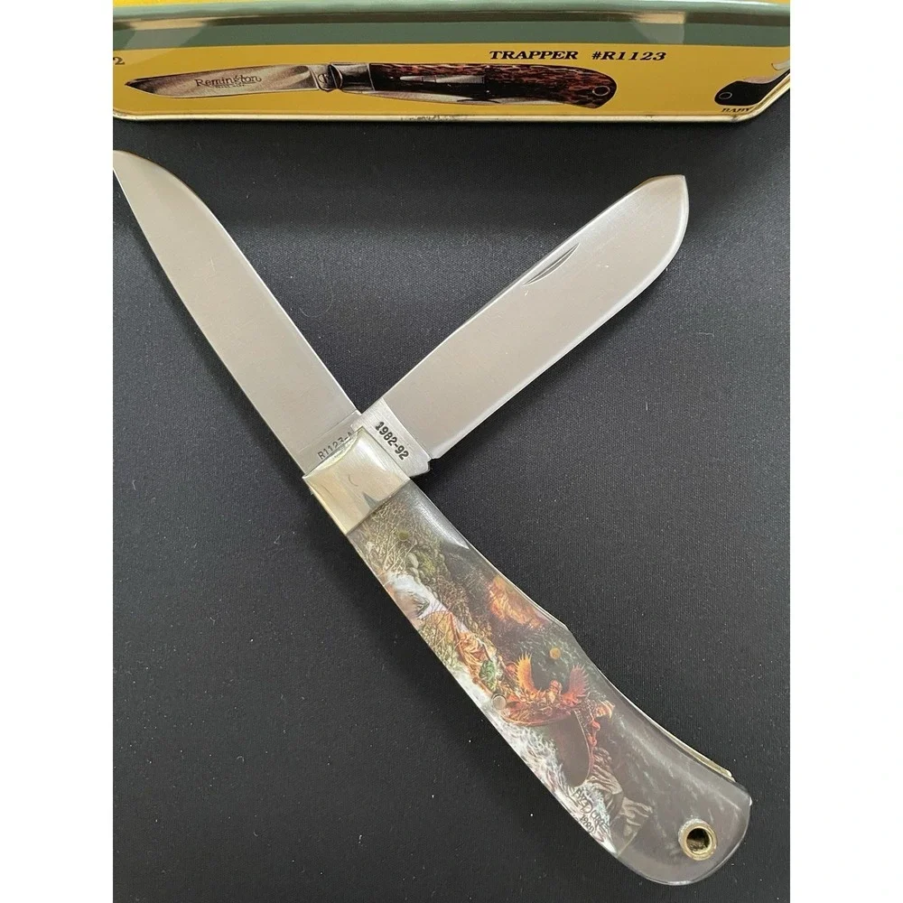 Vintage Remington 1982-1992 10th Tenth Anniversary Bullet Knife R1123A